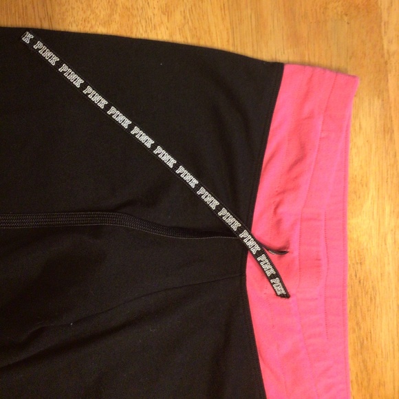 🎀 Pink VICTORIAS SECRET Black Legging Pink PANT M - Picture 6 of 15